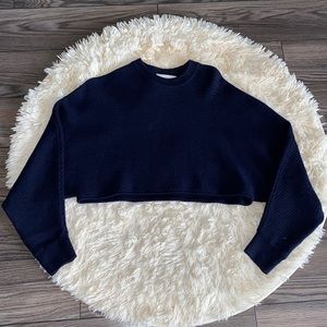 Wilfred Free Lolan sweater in navy.